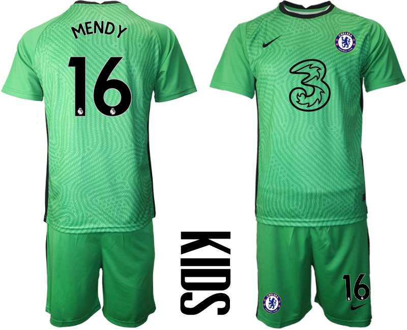 Men 2021 Chelsea green goalkeeper 16. soccer jerseys->chelsea jersey->Soccer Club Jersey